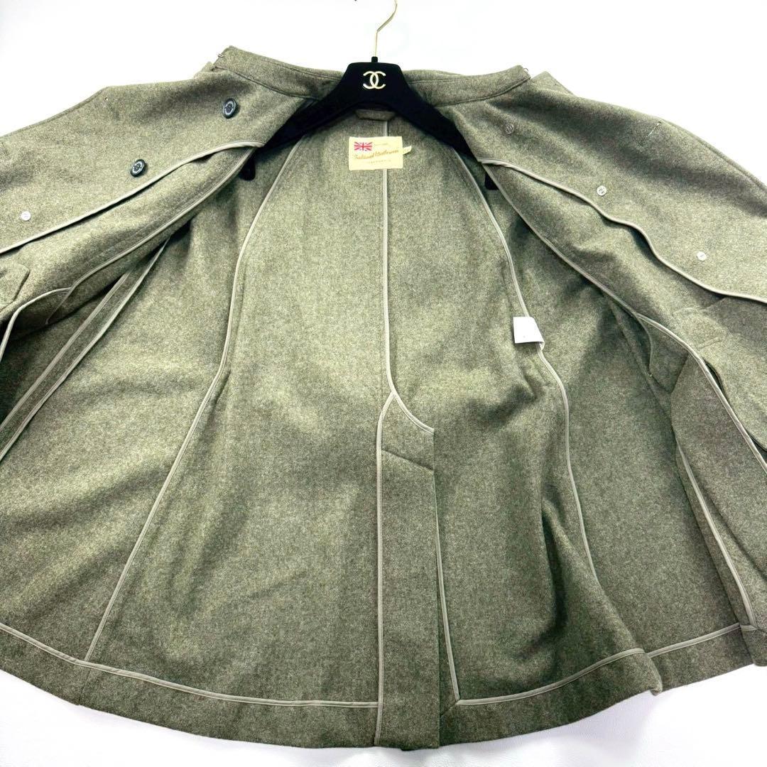 美品✨トラディショナルウェザーウエア ポンチョ ケープコート ウール 英国調