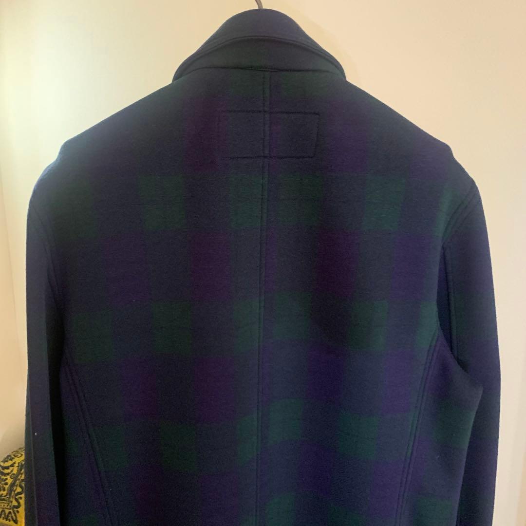 HYDROGEN【極美品】タータンチェックコート ボンディング加工 ハイドロゲン