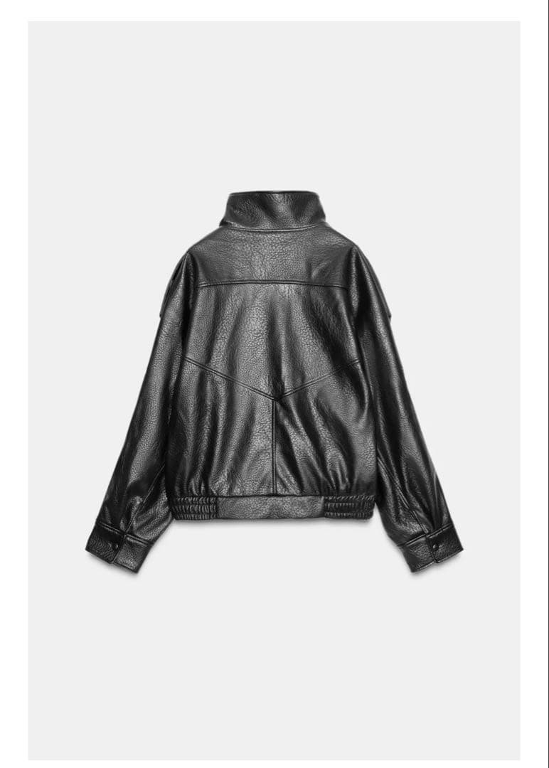 ZARA フェイクレザージャケット　M