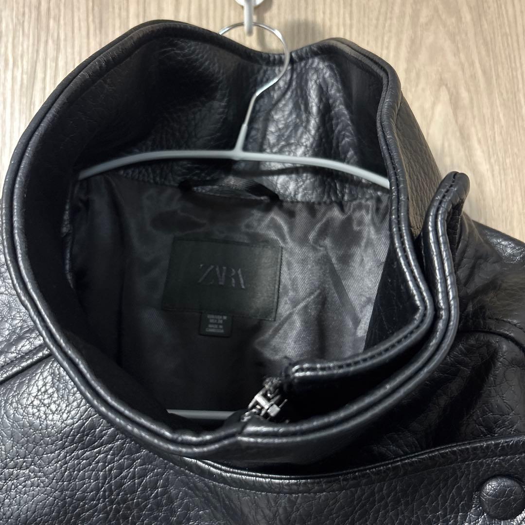 ZARA フェイクレザージャケット　M