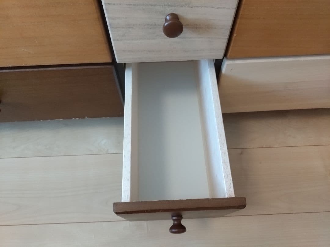 ニトリ　引き出し収納チェスト（ダークブラウン）