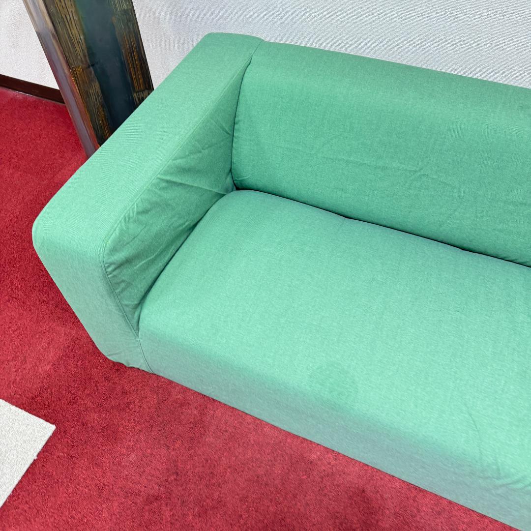 東京23区送料無料　超美品2かけソファー　可愛い緑色　洗浄/除菌済み