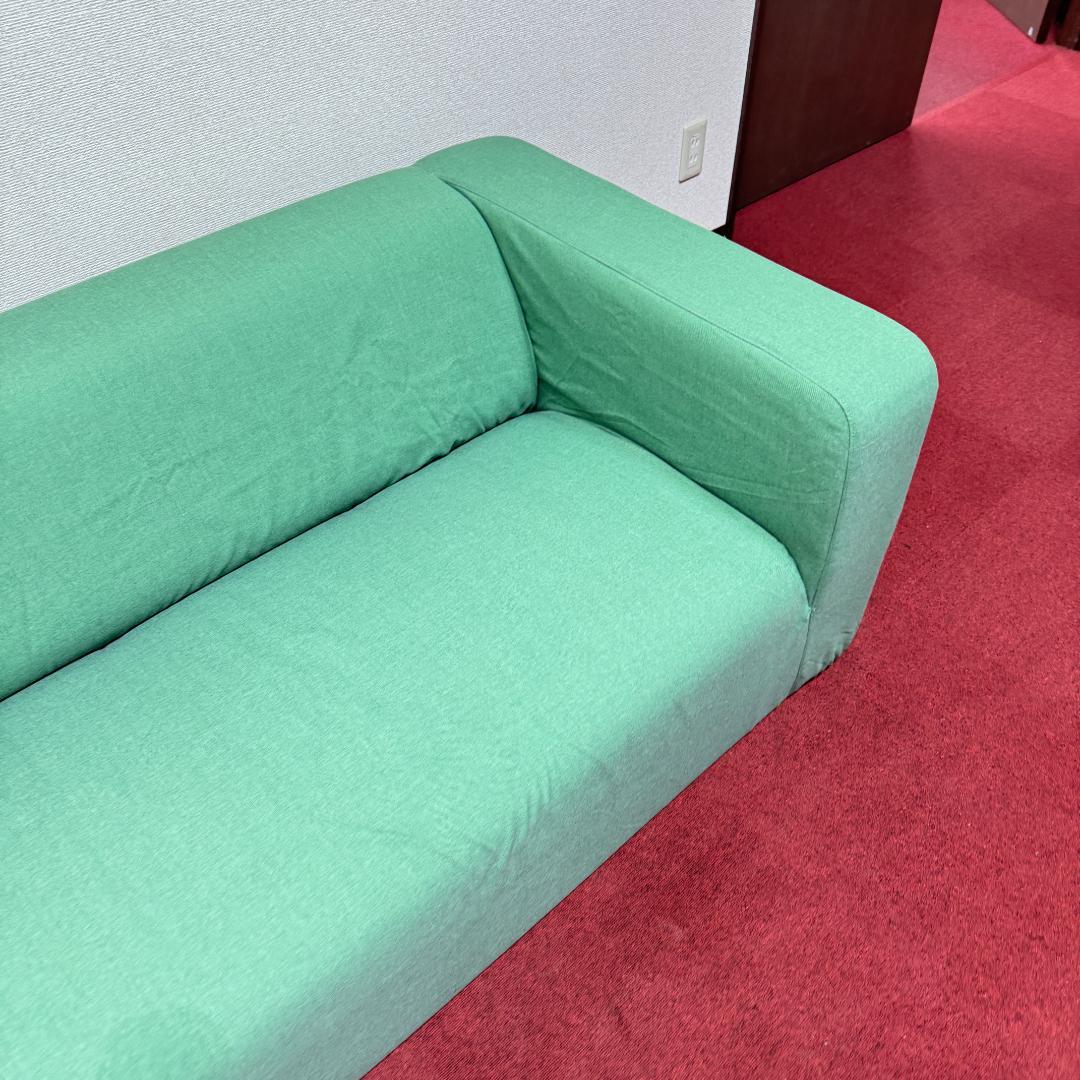 東京23区送料無料　超美品2かけソファー　可愛い緑色　洗浄/除菌済み