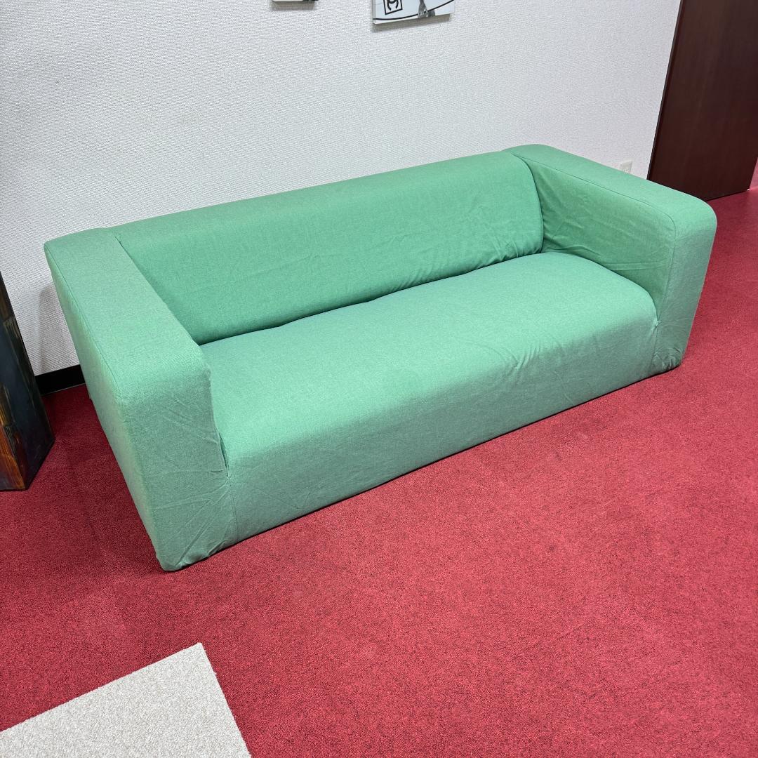 東京23区送料無料　超美品2かけソファー　可愛い緑色　洗浄/除菌済み