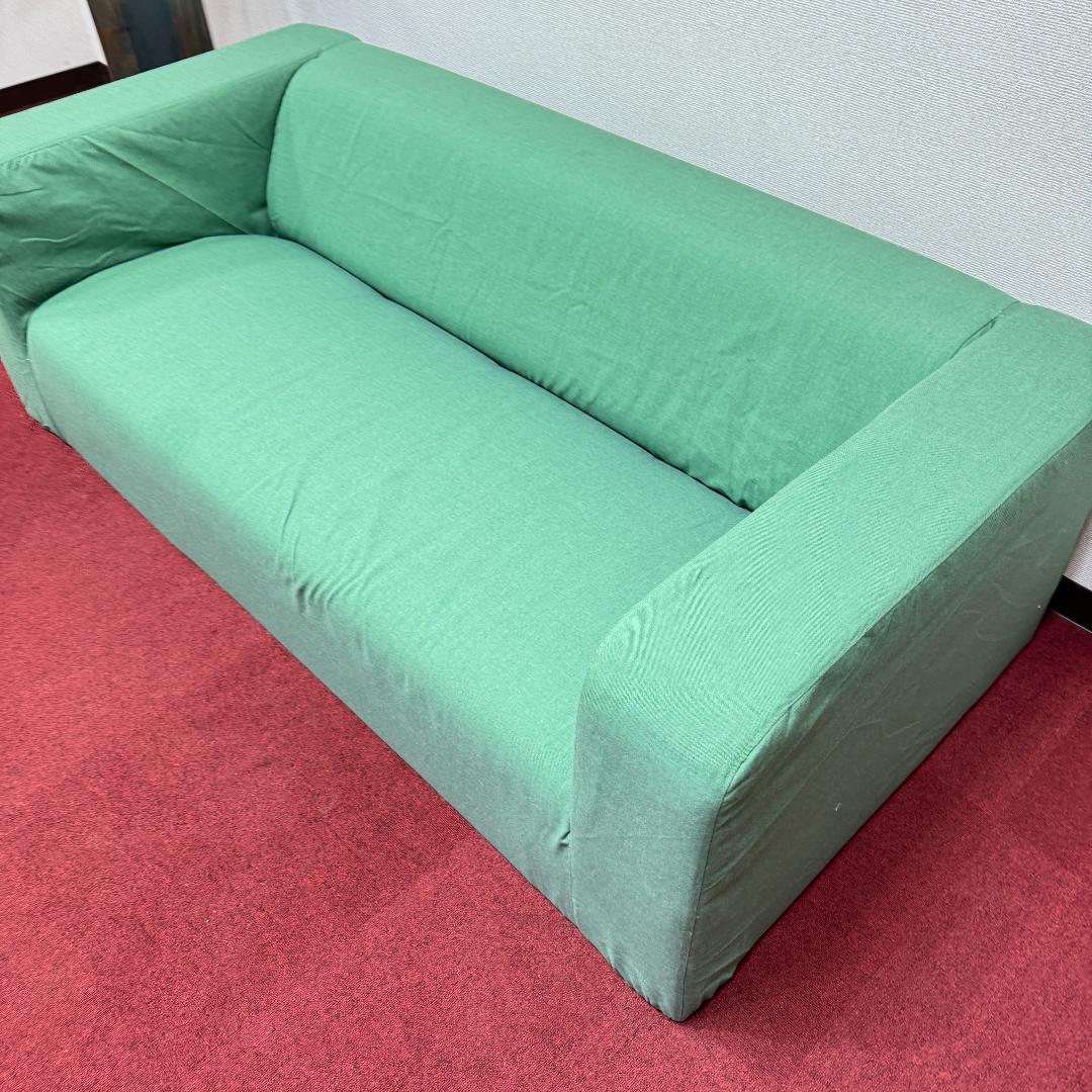 東京23区送料無料　超美品2かけソファー　可愛い緑色　洗浄/除菌済み
