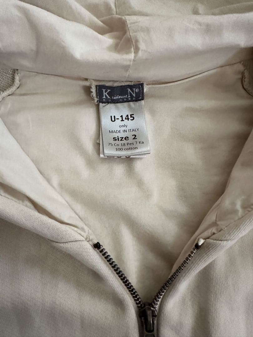 Kristensen du nordクリステンセンw zipパーカー サイズ2