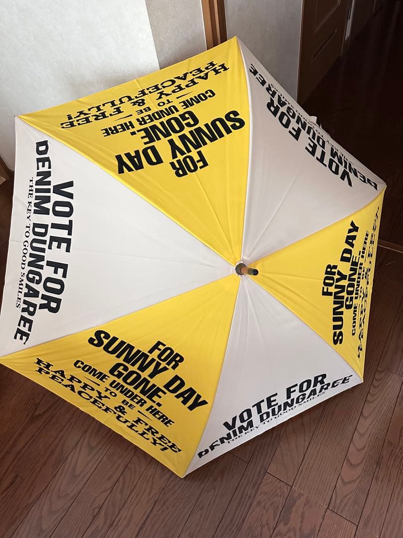 新品未使用タグ付　デニム＆ダンガリー　ノベルティ　パラソル傘アウトドア用