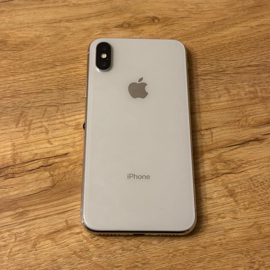 iPhone X 10 256GB 画面割れ　白　シルバー