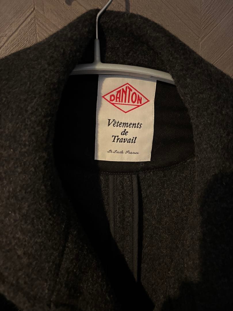 DANTON ウールモッサコート ダークグレー