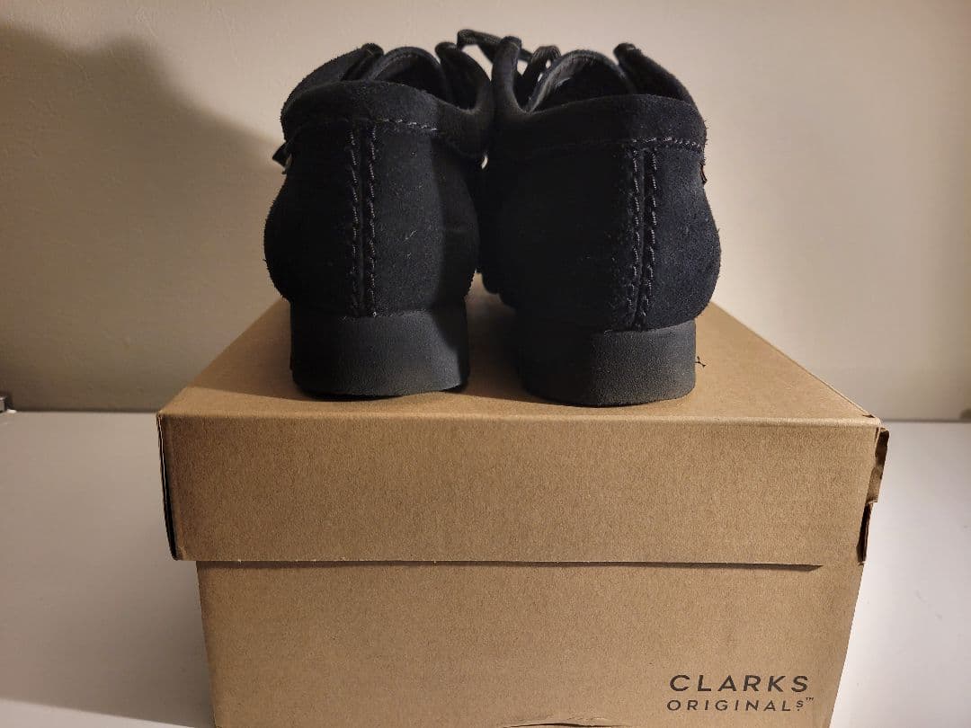 【美品】定価34,100 クラークス ワラビー ゴアテックス ブラック