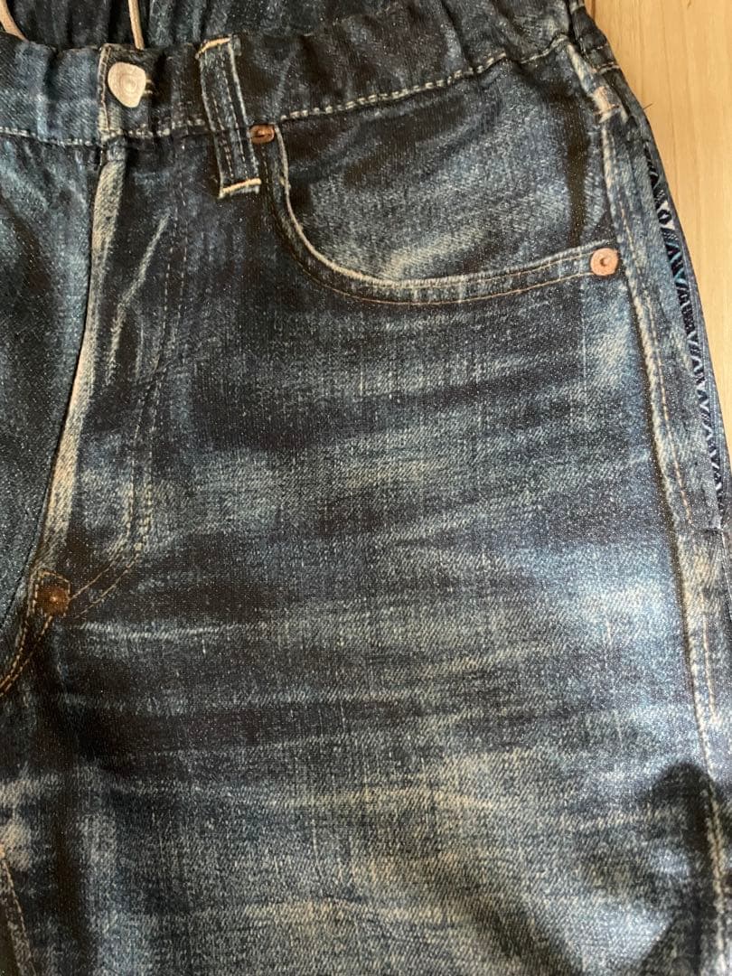 TATA 転写 デニム スウェットパンツ／大戦モデル フェイクデニム