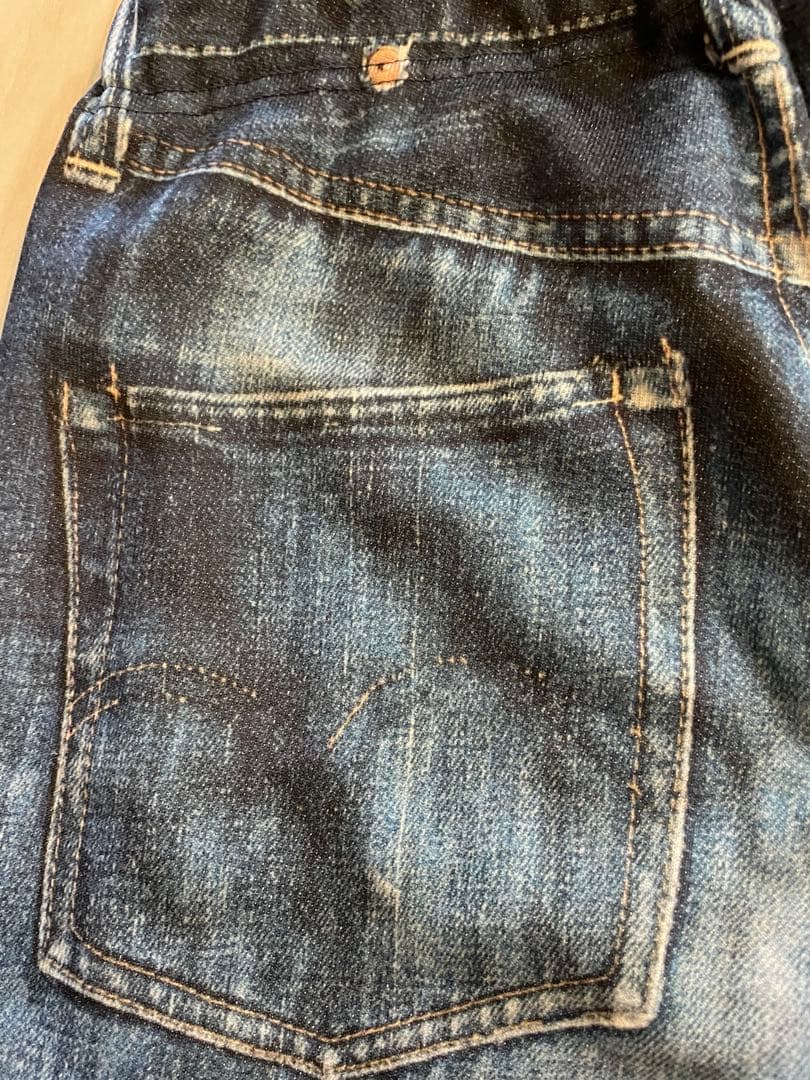 TATA 転写 デニム スウェットパンツ／大戦モデル フェイクデニム