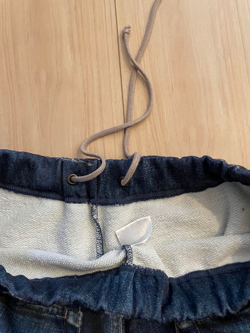 TATA 転写 デニム スウェットパンツ／大戦モデル フェイクデニム