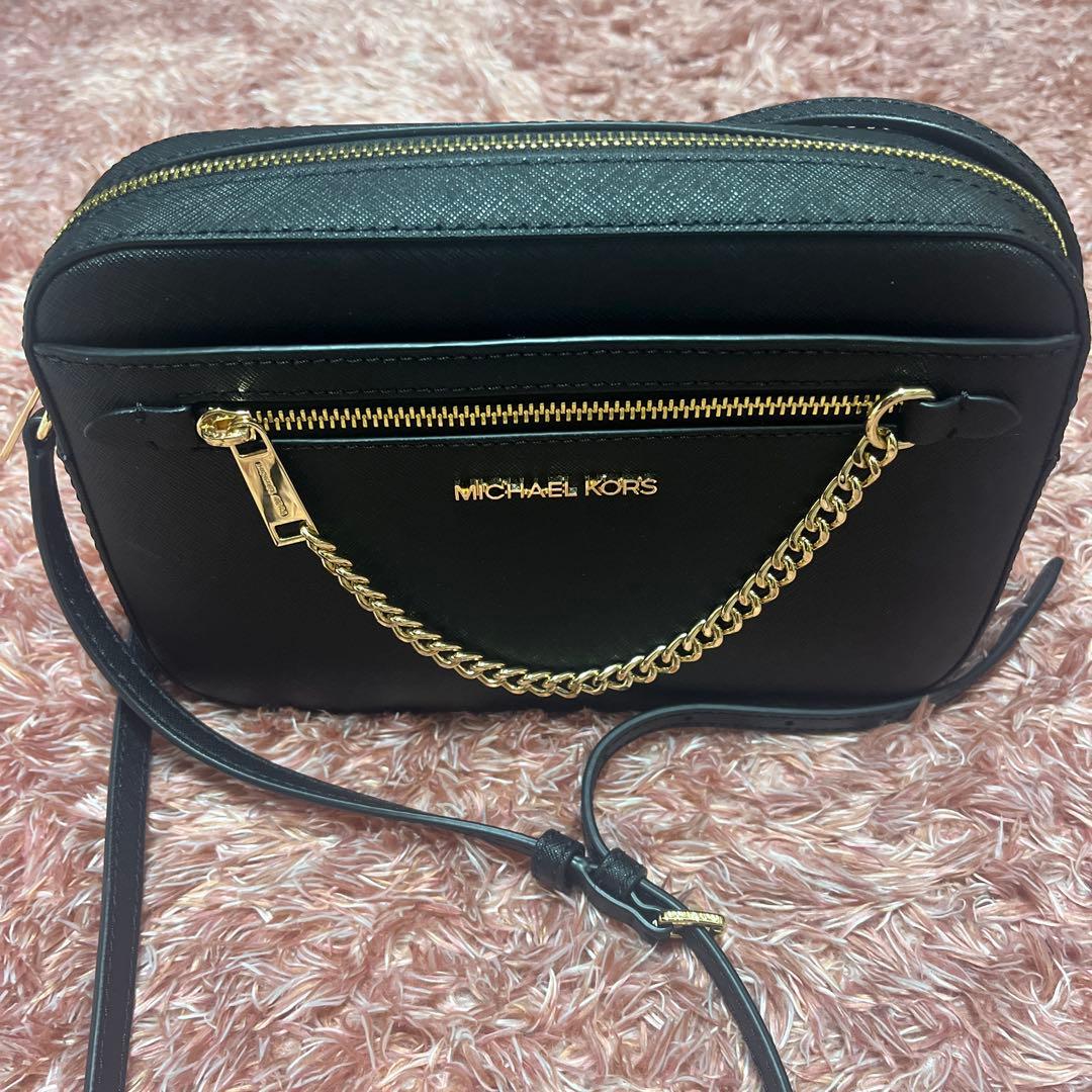 【MICHAEL KORS】 ブラック ショルダーバッグ