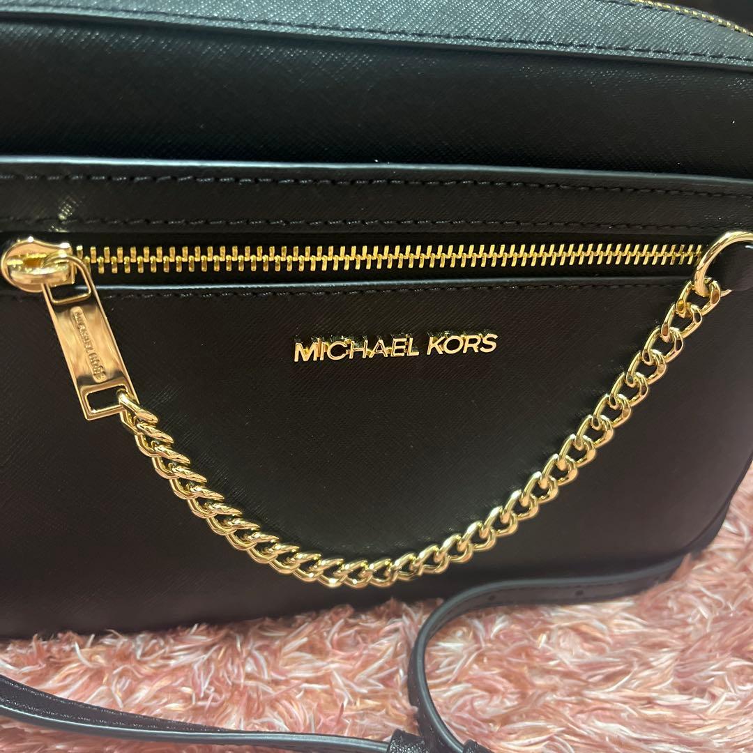 【MICHAEL KORS】 ブラック ショルダーバッグ