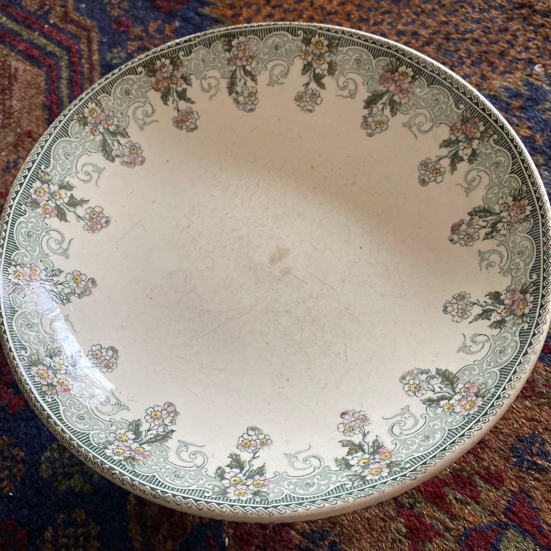 フランスアンティーク 花柄 コンポティエ ケーキスタンド