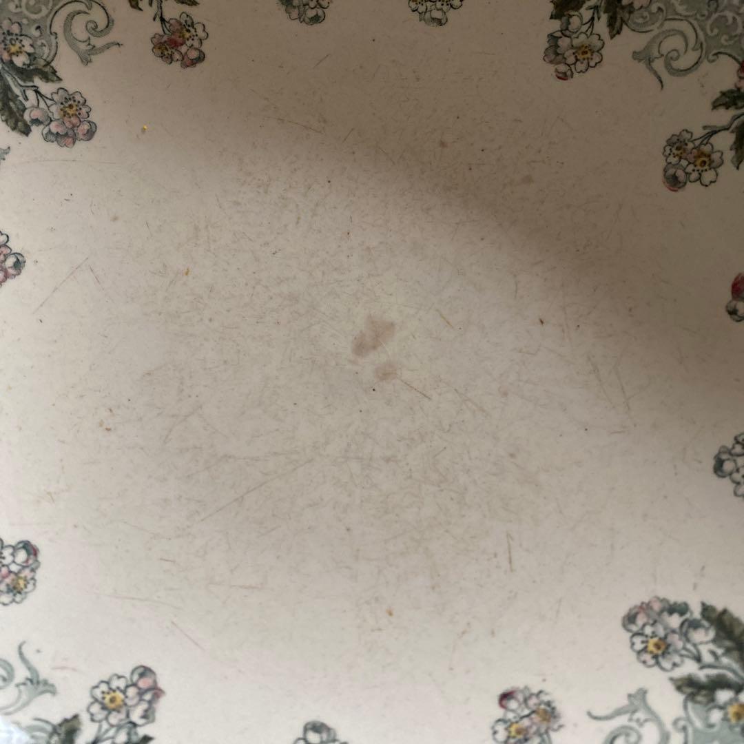 フランスアンティーク 花柄 コンポティエ ケーキスタンド