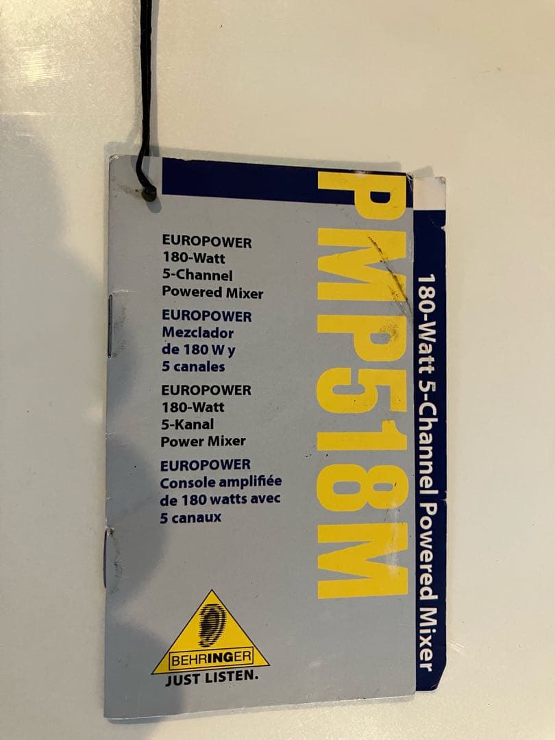 ベリンガー EUROPOWER PMP518M　パワードミキサー