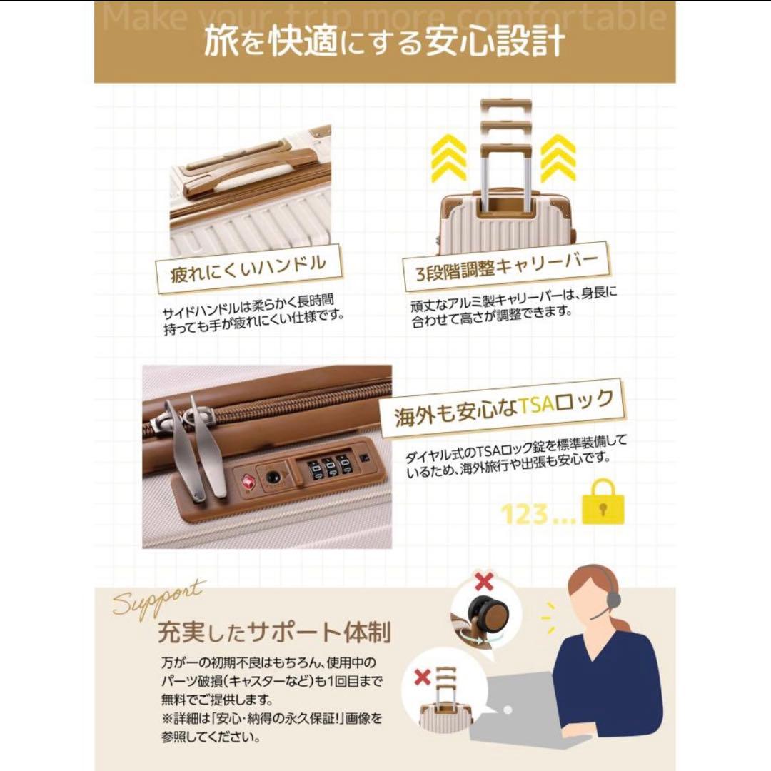 スーツケース　キャリーケース　M TSAロック　トラベル 新品　未使用
