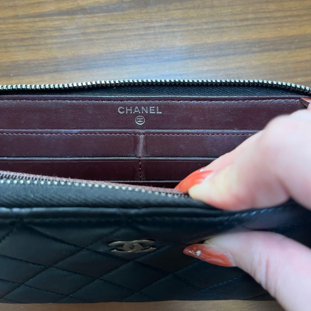 シャネル　長財布　ブラック