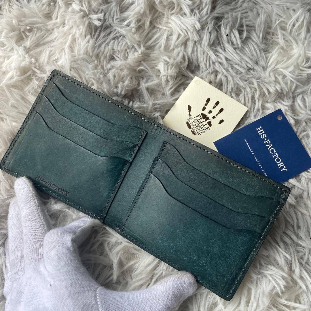 【極美品】ヒズファクトリー 二つ折り財布 プエブロ