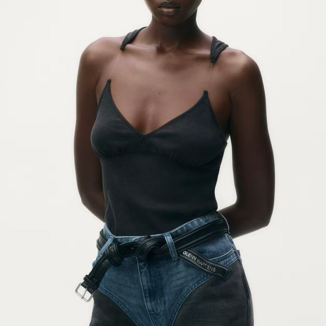  グレンマーティンス　リブタンクトップ　XS