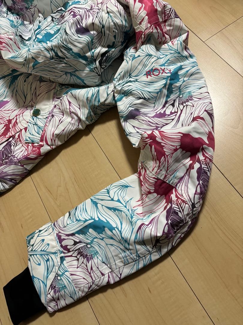 花柄フード付きスノーボードジャケット