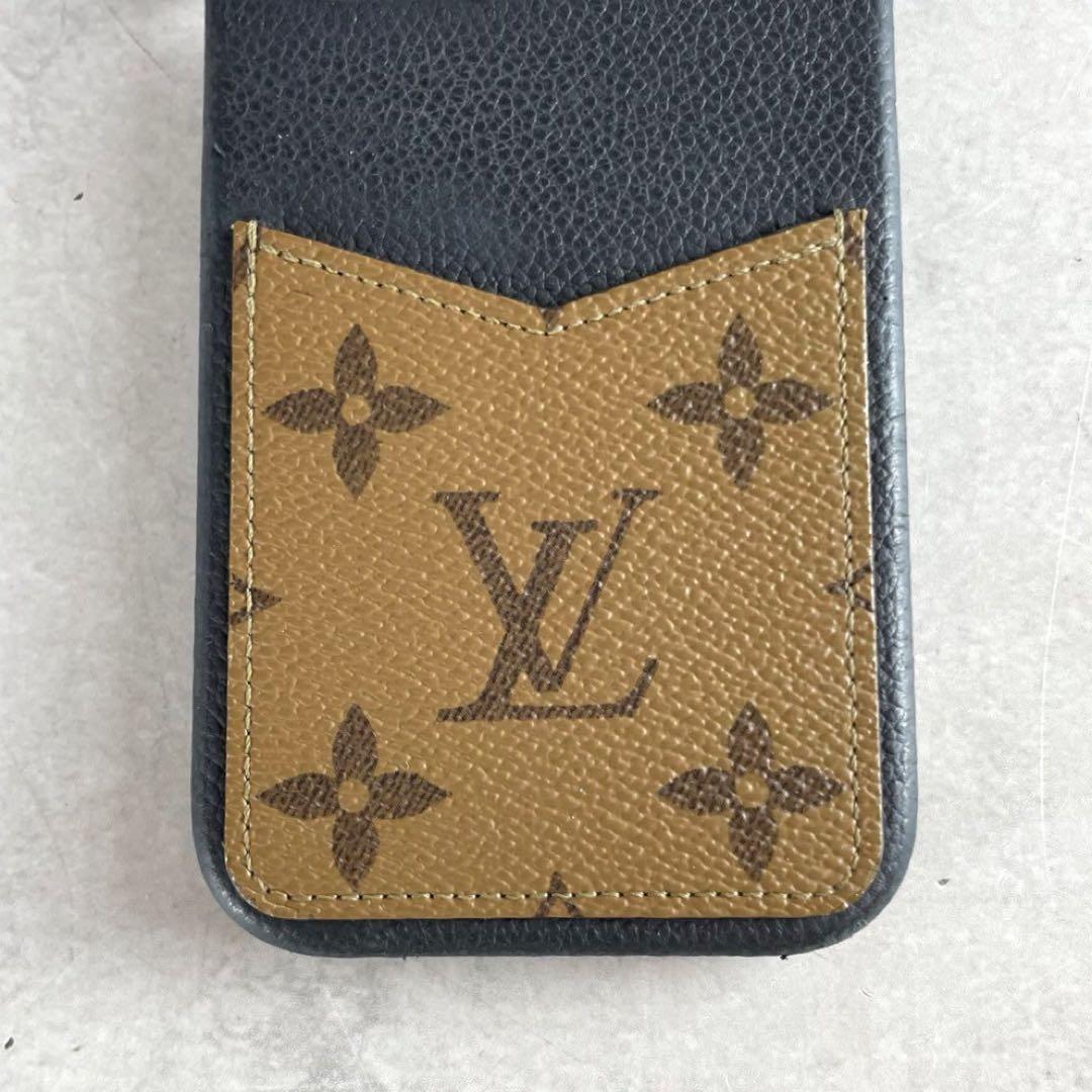 ルイヴィトン　iPhone14Pro ケース　モノグラム 黒　pvc 現行