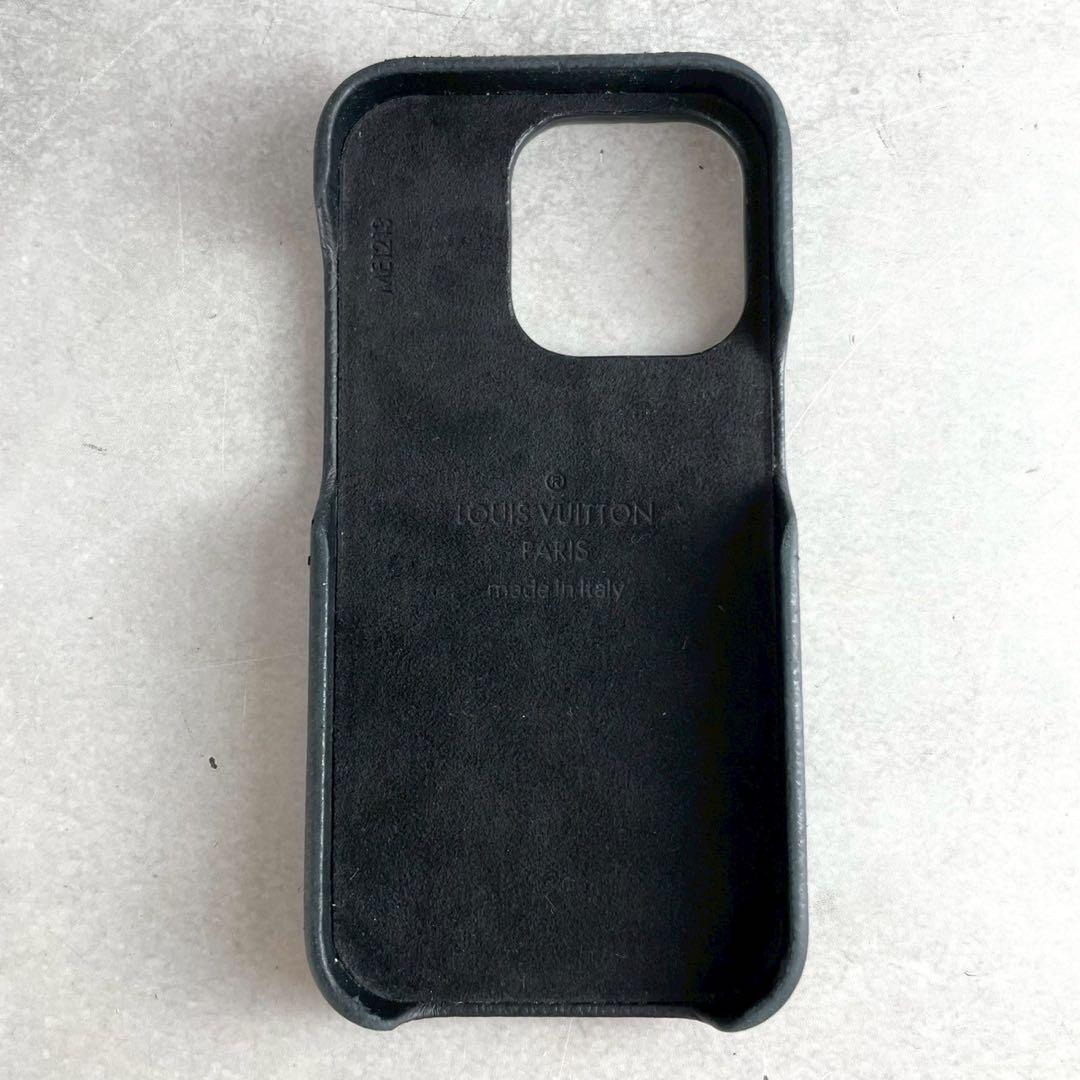 ルイヴィトン　iPhone14Pro ケース　モノグラム 黒　pvc 現行
