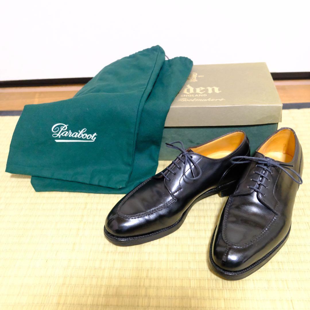 旧ロゴ エドワードグリーンDoversブラック6E 32 英国製