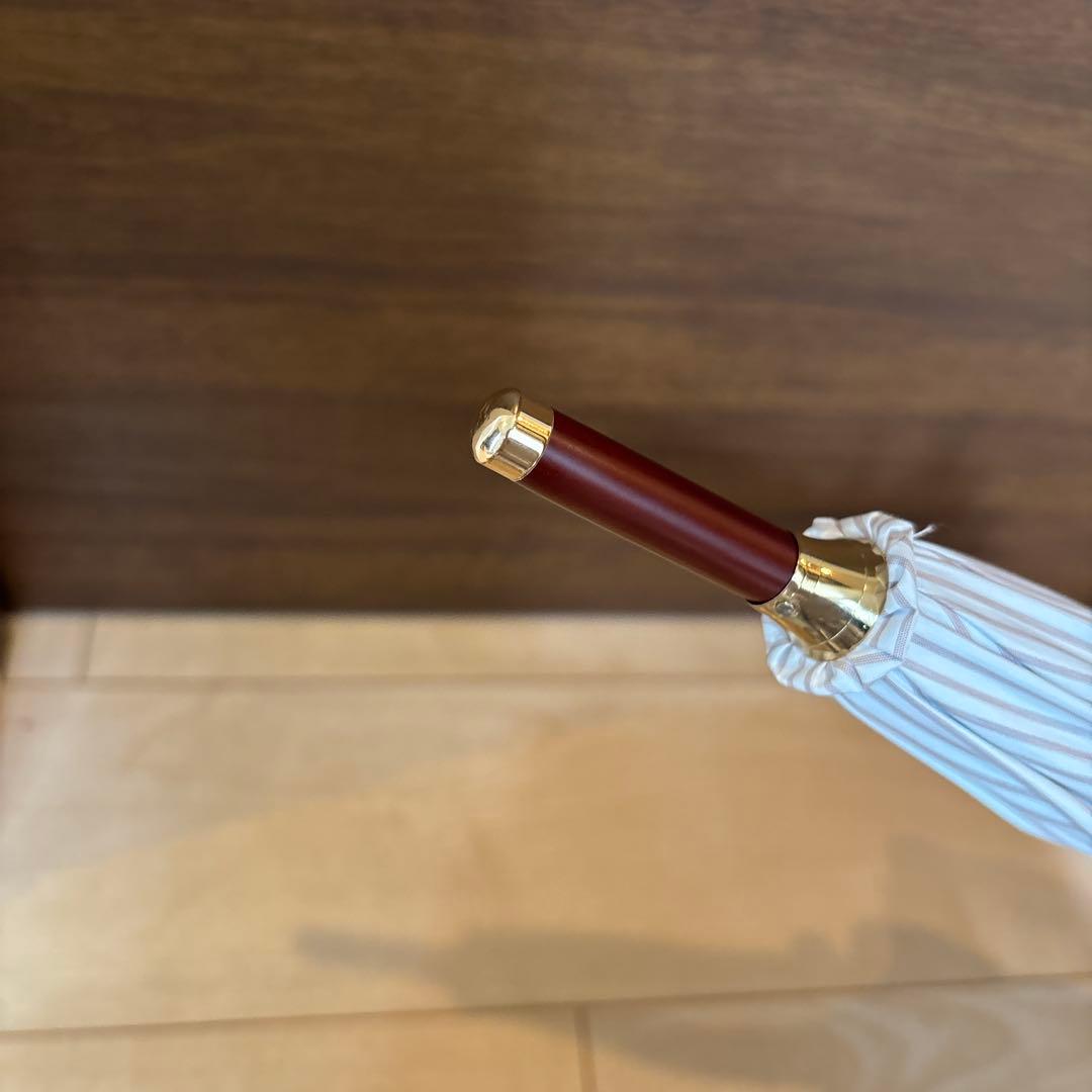 ポロ ラルフローレン 日傘 ピンスストライプ