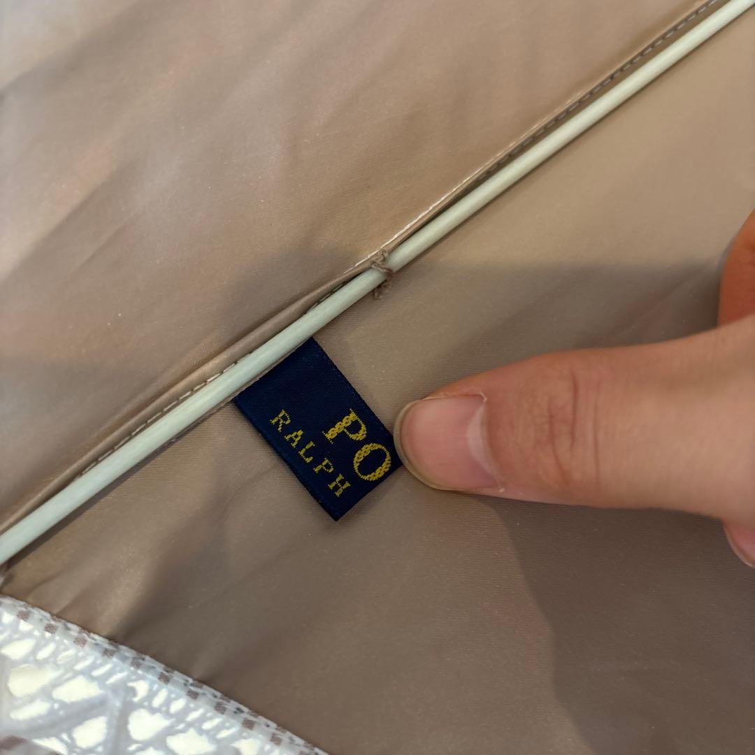 ポロ ラルフローレン 日傘 ピンスストライプ