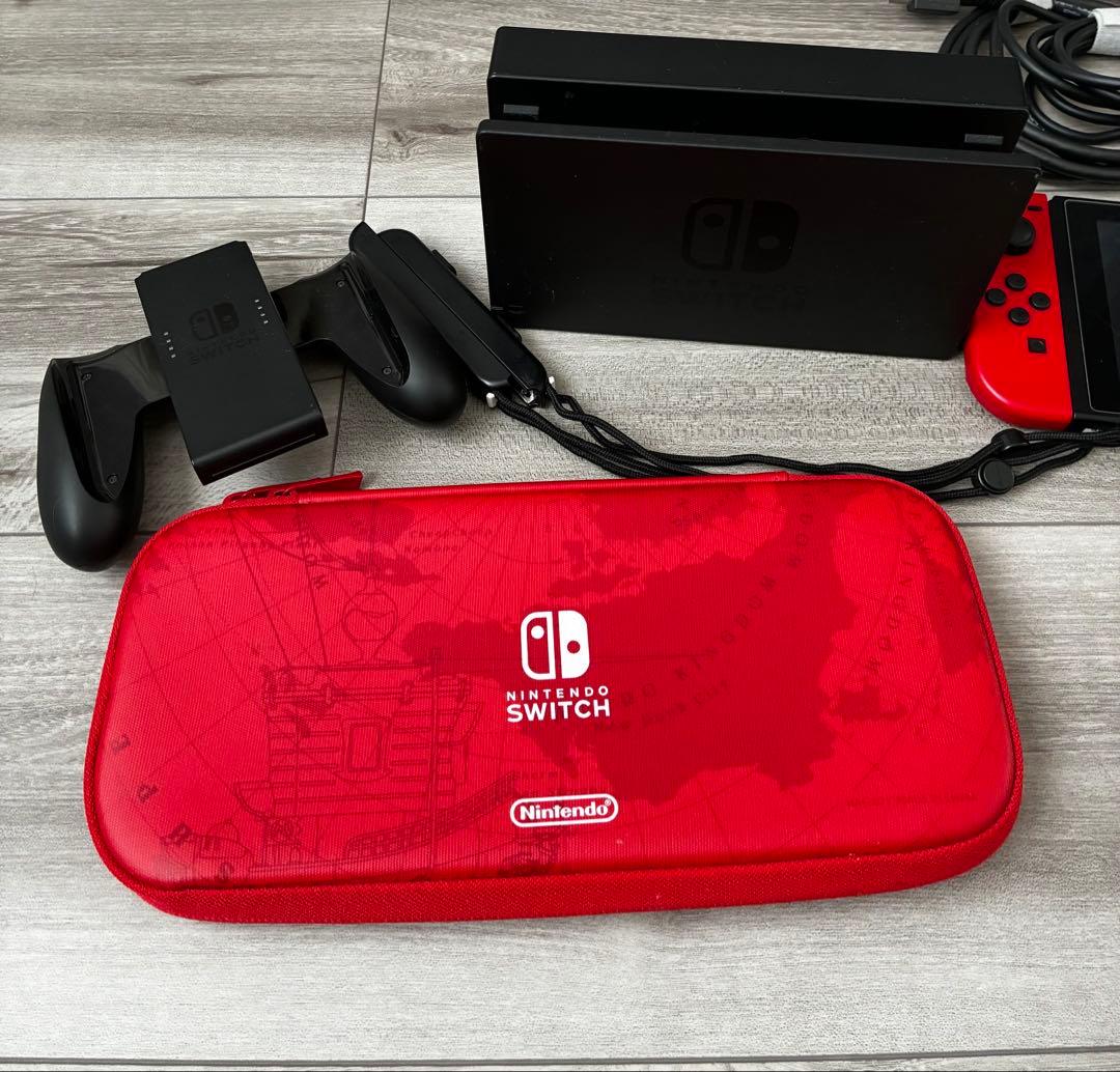 【キャリングケース付】【箱なし】 Nintendo Switch 本体 レッド