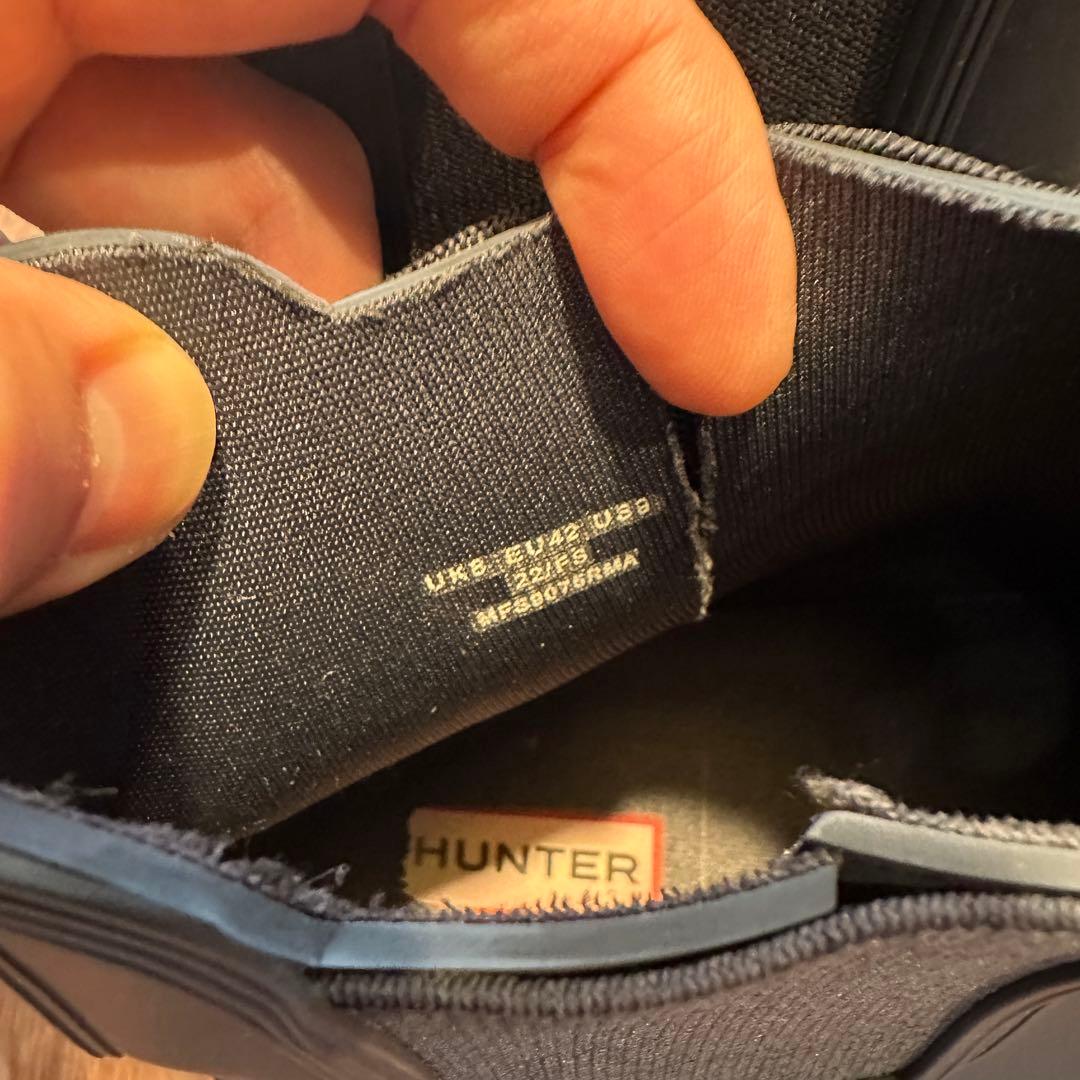HUNTER ネイビー レインブーツ　27cm