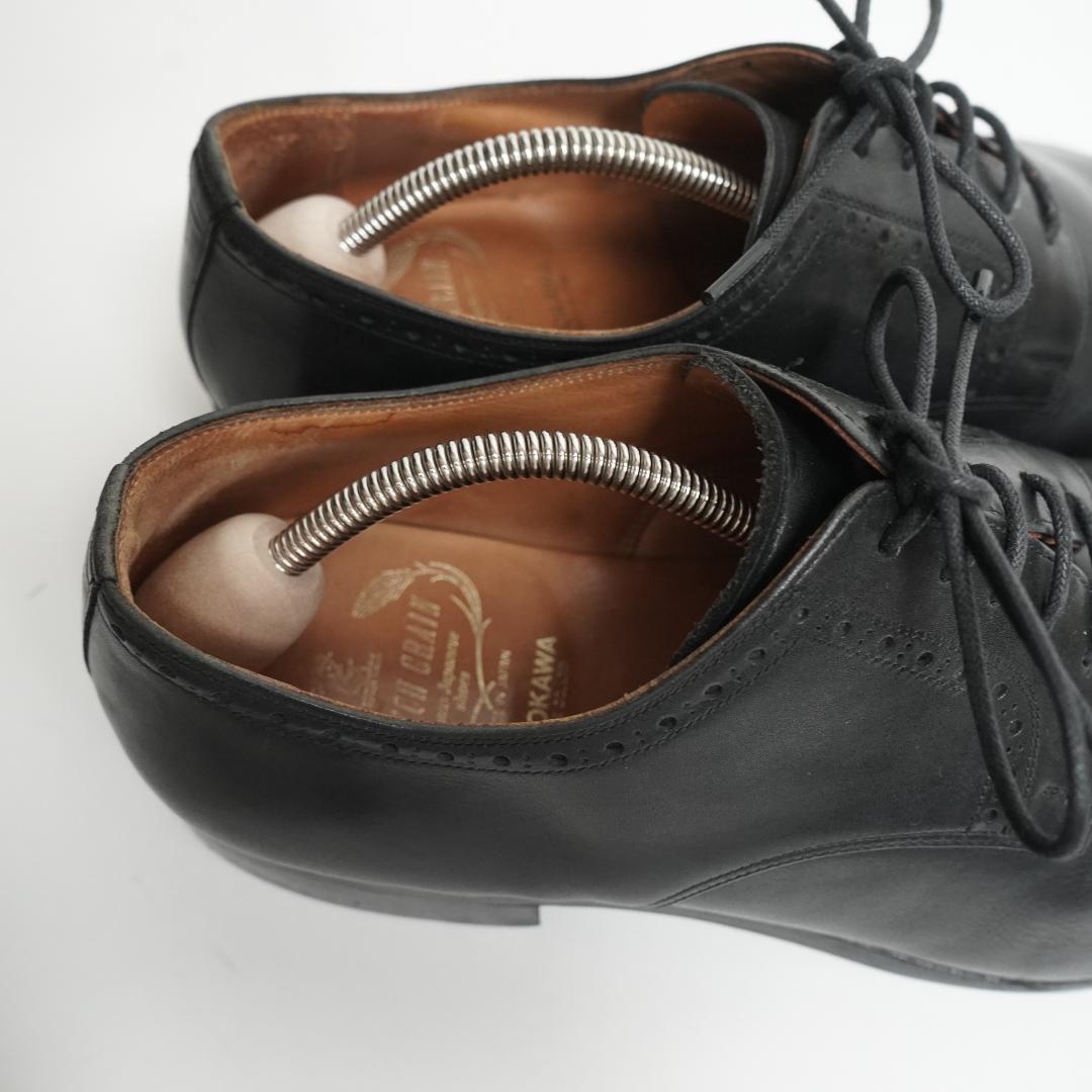 【美品】スコッチグレイン 革靴 レザー 本革 メダリオン ビジネス 26cm