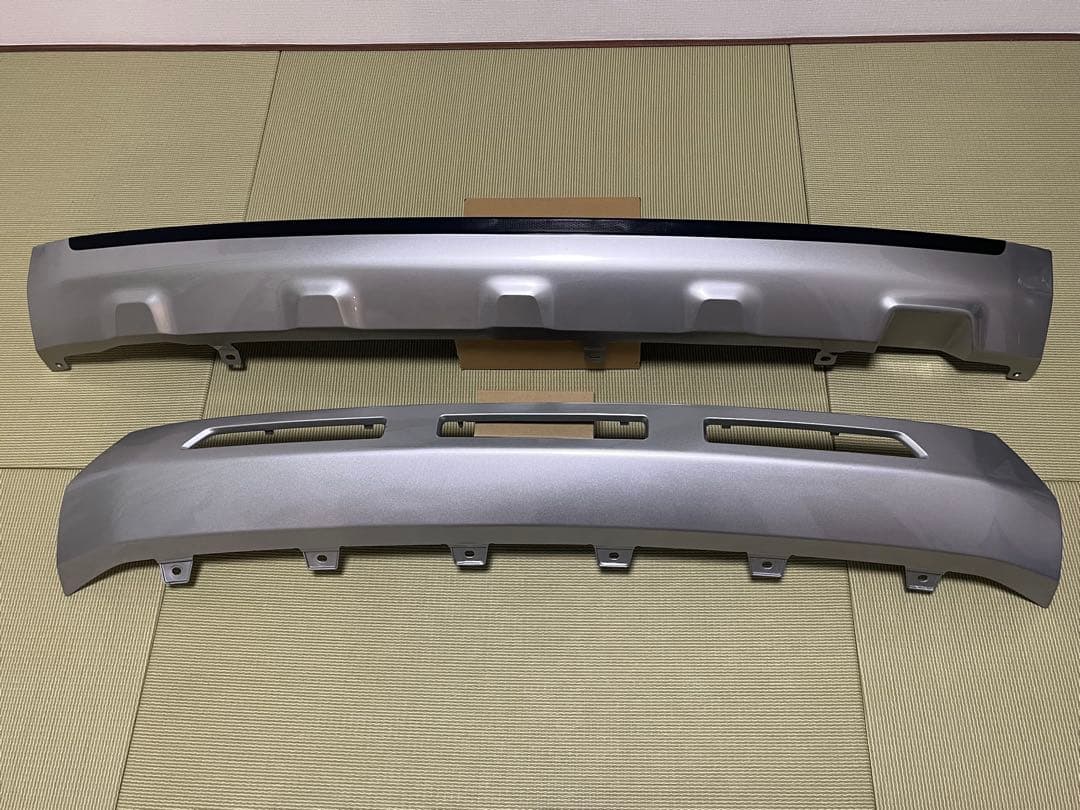 デリカD5 後期 フロント リア バンパー JAOS スカッフプロテクター付