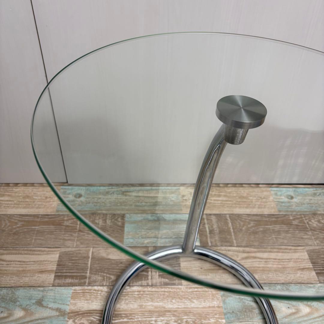 IDC 大塚家具 セレクト サイドテーブル ガラステーブル