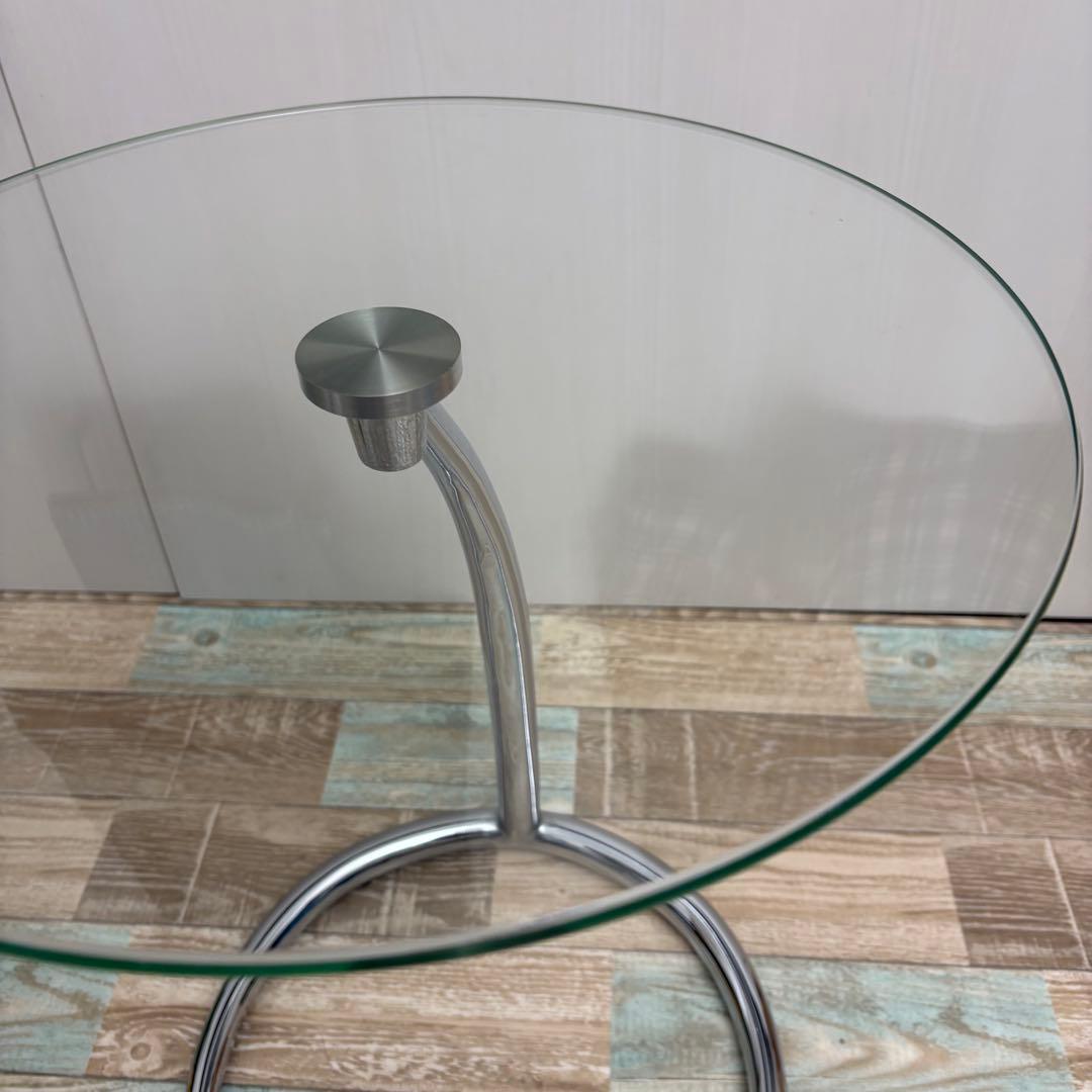 IDC 大塚家具 セレクト サイドテーブル ガラステーブル