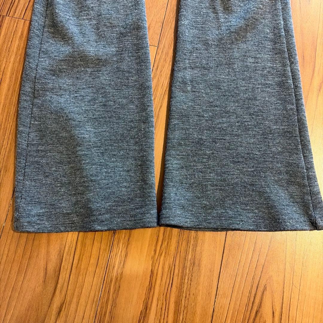 ドゥーズィエムクラス リブパンツ グレー