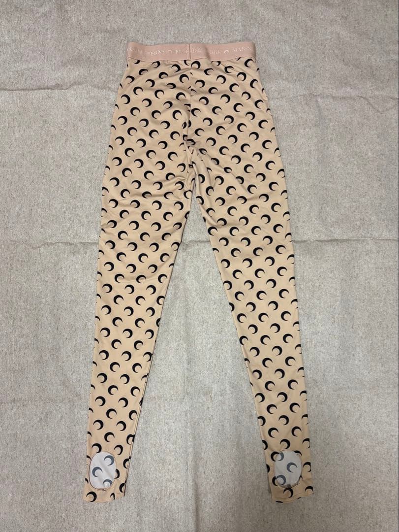 [美品] Marine Serre マリーンセル 月模様 スリムフィットレギンス