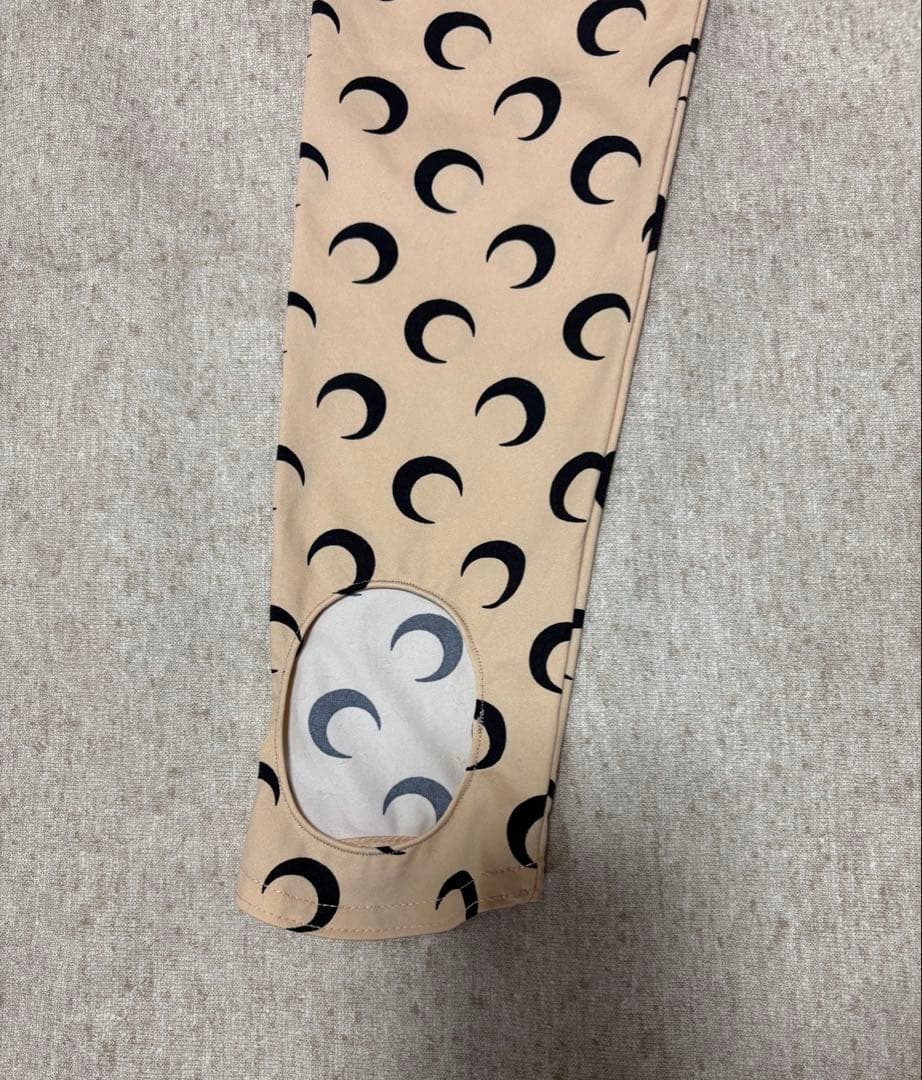 [美品] Marine Serre マリーンセル 月模様 スリムフィットレギンス