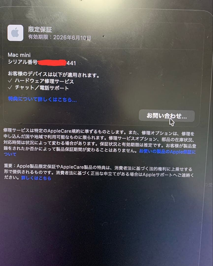 Apple Mac mini m4 24GB,512GB,限定保証