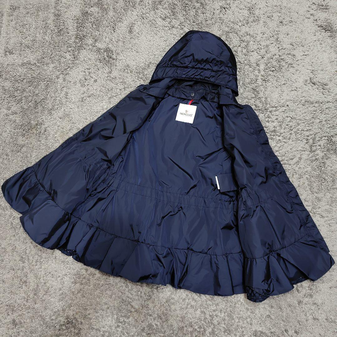モンクレール Lotus スプリングコート フリル レース レディース ネイビー