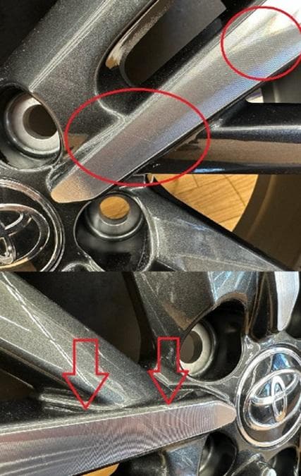 【新車外し未使用美品】カローラクロスZタイヤなし純正ホイール18インチ4本セット