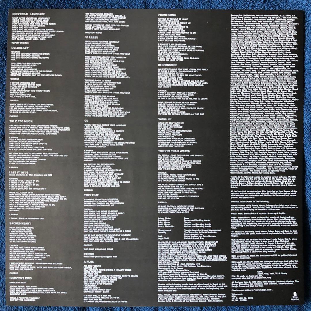 ［激希少］H2O / Thicker Than Waterパンクハードコア