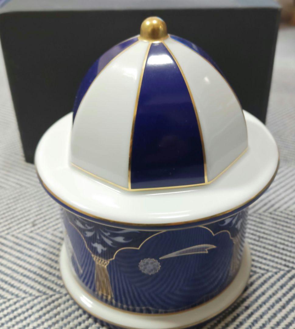 新品未使用 ローゼンタール社 磁器製オルゴール「マハラジャ •ブラウ」