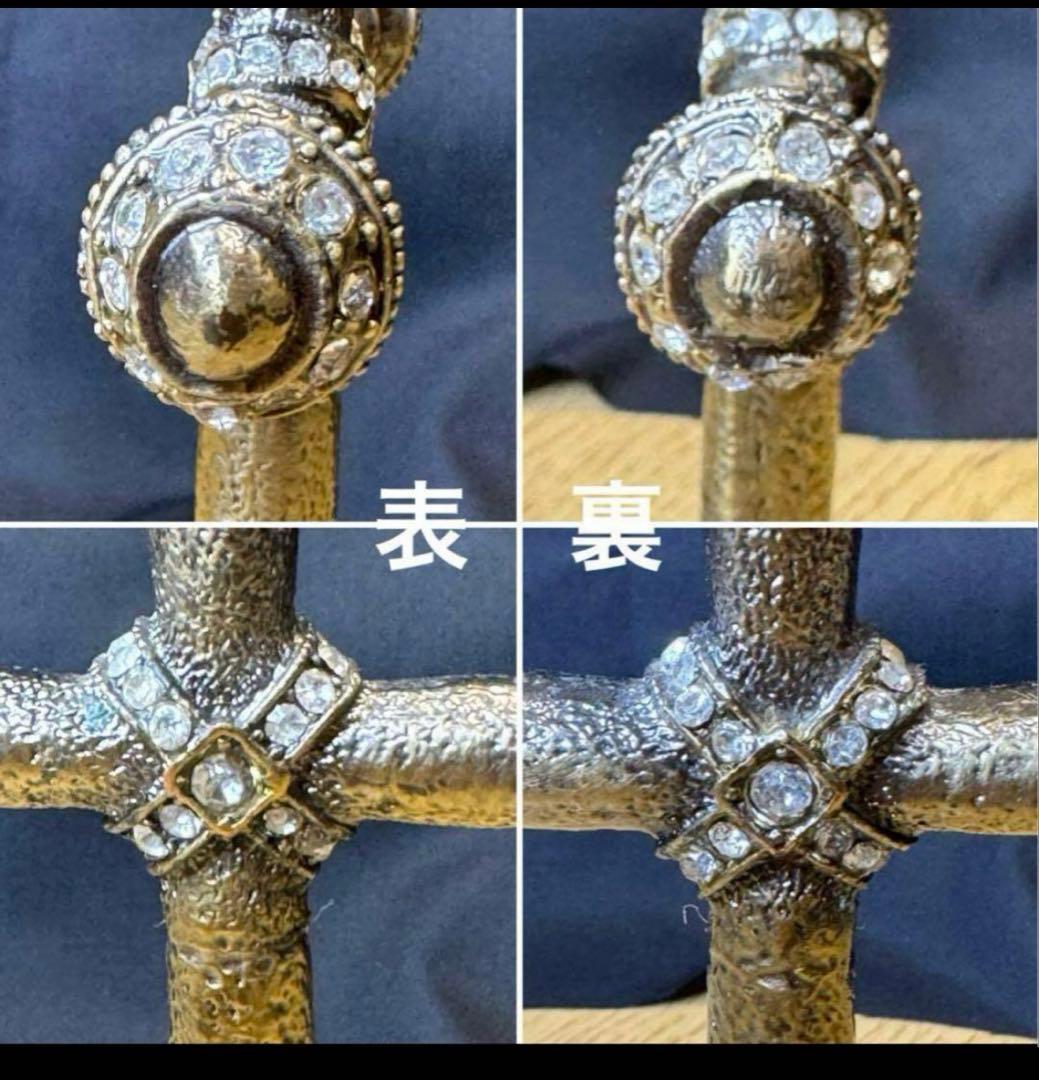 フランス　アンティーク　十字架アクセサリースタンド。長期保存