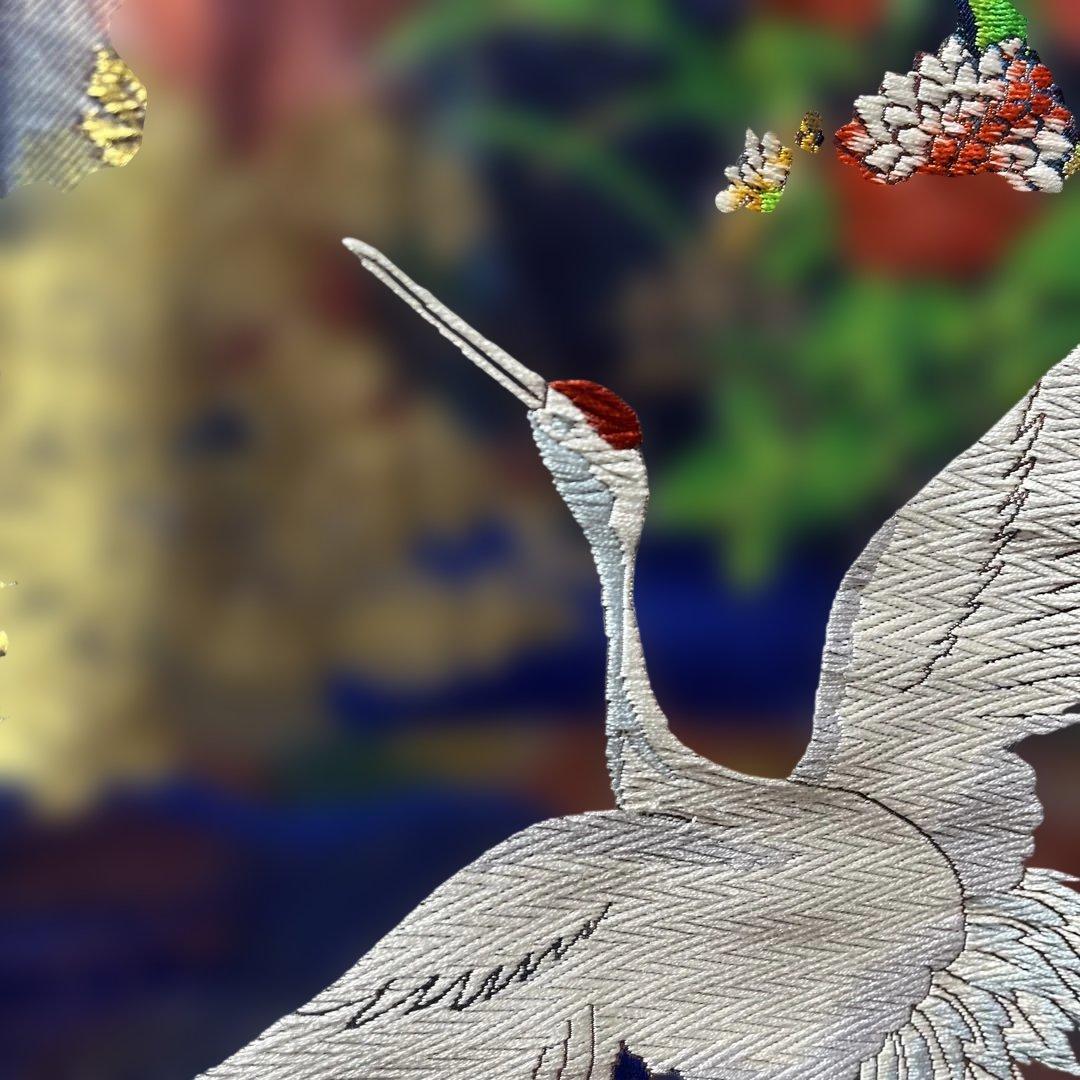 打掛　色打　正絹　西陣織