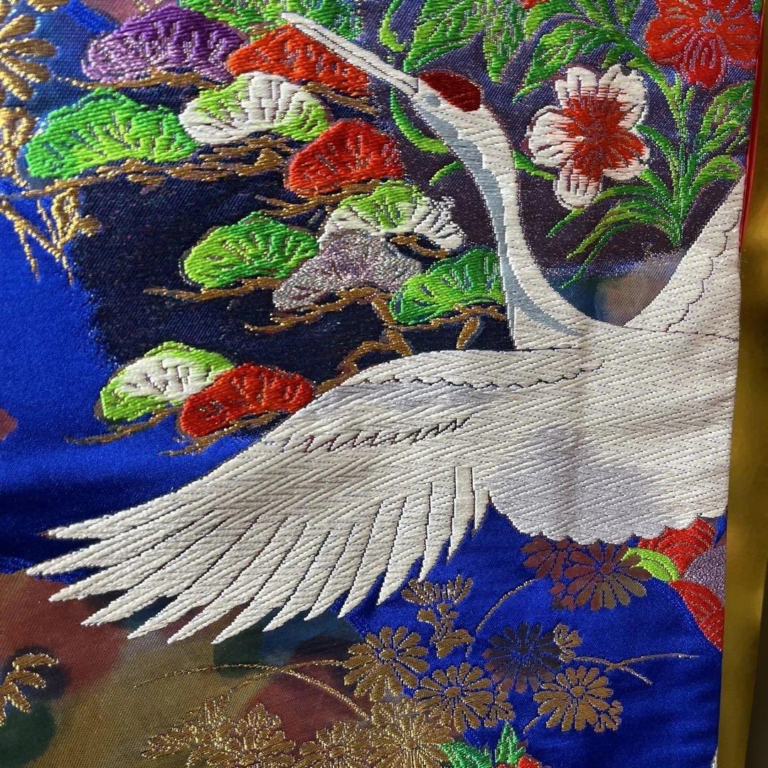 打掛　色打　正絹　西陣織