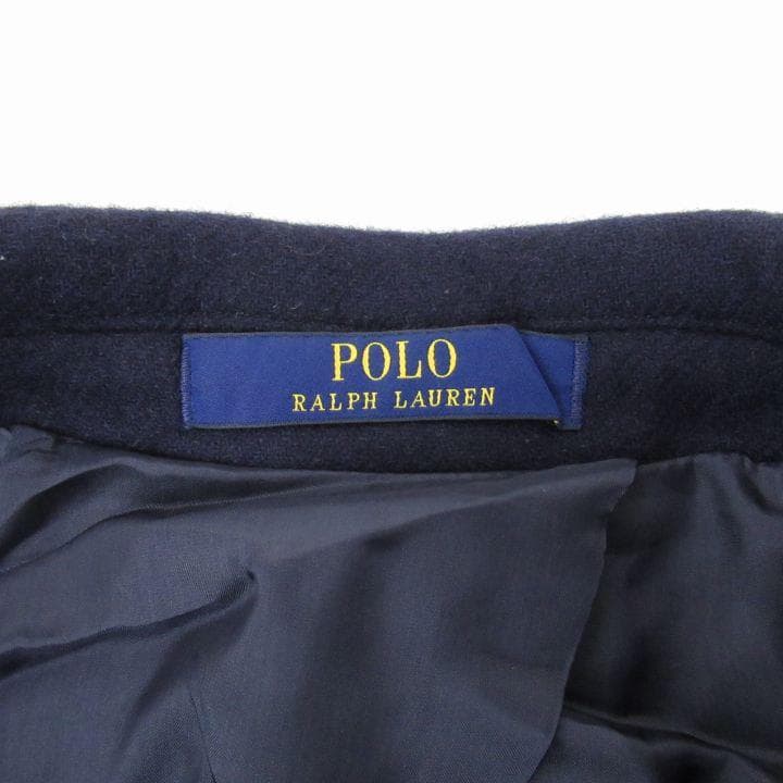POLO RALPH LAUREN ウール混 チェスターコート 42S ネイビー